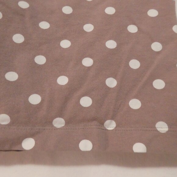 LILI GAUFRETTE | size 4 | Polka Dot Short Sleeve Top | Lace Sleeve Cuffs - Picture 13 of 15